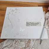 Personalised Guest Book Butterflys 22x19.5cm 18th Birthday