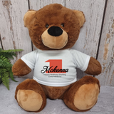 Brown Bear 40cm 1st Birthday Personalised Shirt