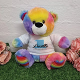 Rainbow Bear 40cm Personalised 1st Birthday Gift