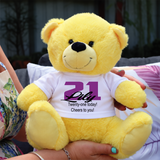 Yellow Bear 23cm – Personalised Shirt for 21st Birthday