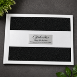 30th Birthday Personalised White Black Glitter Guest Book with Custom Plaque