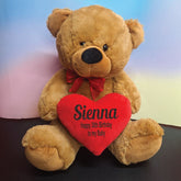 40cm Brown Bear Birthday Gift with Message on Heart