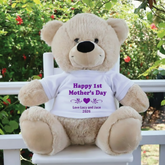 40cm Zipper Bear with Shirt & Recorder Heart – Mothers Day