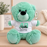 Mint Bear 23cm 40th Birthday Personalised Shirt