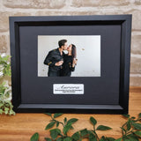 40th Birthday Personalised Black Photo Frame
