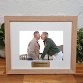 Personalised Natural Timber Photo Frame for 40th Birthday