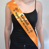 Personalised 50th Birthday Sash with Glitter Vinyl