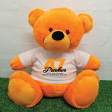 Orange Bear 40cm Birthday Personalised Shirt
