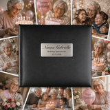 Black Glamour Album 200 Photos 30x25cm – Nanna Inscription Plaque
