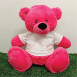 Personalised 40cm Hot Pink Bear for 10th Birthday