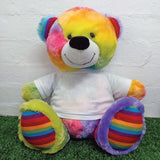 Rainbow Bear 40cm – 30th Birthday Shirt Message