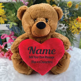 Brown Bear 40cm Custom Message – Message on Heart