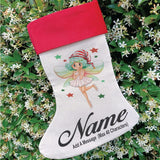Christmas Stocking – Personalised Christmas Fairy Design