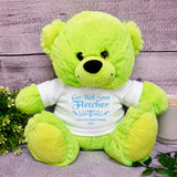 Lime Bear 30cm Get Well Soon Personalised Shirt