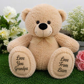 Grandad Personalised Beige Bear 40cm with Message on Feet