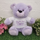 Personalised Lavender Bear 30cm Get Well Soon Shirt