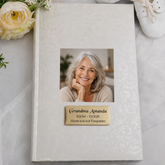 Personalised Memorial Lace Glamour Photo Album – Holds 300 Photos