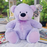 Lavender Bear 40cm Custom Message – Message on Feet