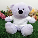 Personalised Lavender Christening Teddy Bear – Custom Baby Christening Gift