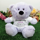 Personalised Lavender Christening Teddy Bear – Custom Baby Christening Gift