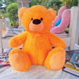 40cm Orange Bear Graduation Gift with Message on Feet