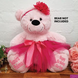 Ballerina Tutu & Flower Headband Add-On for 40cm Bear