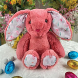 27cm Pink Breeze Bunny for Newborn with Message On Ears