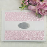 90th Birthday Personalised White Pink Pebble Guest Book with Custom Plaque