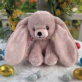 22cm Remi Pink Bunny Plush Toy for Easter with Message on Ears