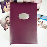 Baptism Album with Personalised Plaque Rose Glamour Album 300 Photos