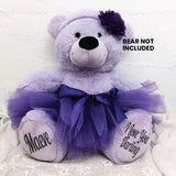 Ballerina Tutu & Flower Headband Add-On for 40cm Bear