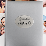 Personalised Silver Photo Album for Grandma – Holds 300 Photos
