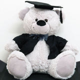 40cm Silver Bear Graduation Gift with Message on Feet