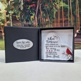 Personalised "When Tomorrow Starts Without Me" Memorial Heart Acrylic Gift Box