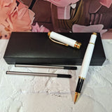 Personalised White Ballpoint Pen Set for Dad