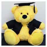 30cm Yellow Bear Graduation Gift with Personalised Feet Message