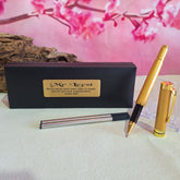 Personalised Gold Ballpoint Pen Set for Teacher