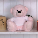 Personalised 90th Birthday Bear - Light Pink 23cm Bear