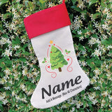 Christmas Stocking – Personalised Christmas Tree Design