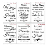 Memorial Gallery Photo Frame Typography Print 4x6 Natural Wood