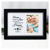Personalised Double Memorial Typography Photo Frame - Black