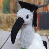 Ibis (Bin Chicken)Graduation Plush Toy with Message on Badge