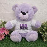 Lavender Bear 30cm – 100th Birthday Personalised Shirt