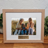 Personalised Natural Timber Photo Frame for Grandma