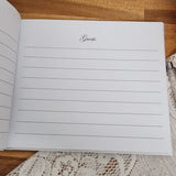 Personalised Guest Book White with Butterflys 22x19.5cm – 13th Birthday