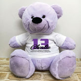 Personalised Lavender Bear 40cm 13th Birthday