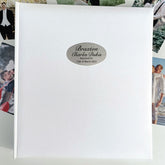 White Glamour Album 500 Photos Baptism Inscription for Plaque