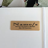 Personalised Plaque Birthday Brag Book White 5x7
