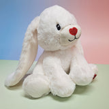 Easter White Bunny Love Plush with Message on Ears