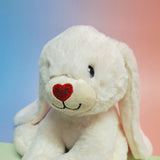 Easter White Bunny Love Plush with Message on Ears